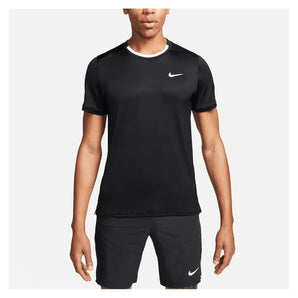 Men's Dri-Fit Advantage Tennis Top-Apparel-Nike-110526-011_BLACKWHITE-L-Tennis Express