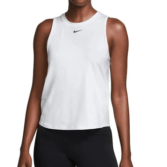 Women's Dri-Fit One Classic Tank-Apparel-Nike-110530-100_WHITEBLACK-L-Tennis Express