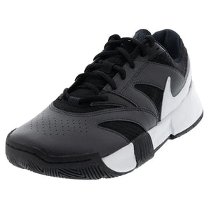 Juniors' Court Lite 4 Tennis Shoes Black and White-Footwear-Nike-110558-DEFAULT-L-Tennis Express