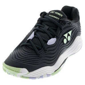 Women's Fusionrev 5 Clay Tennis Shoes Black and White-Footwear-Yonex-110918-DEFAULT-L-Tennis Express