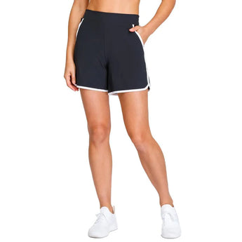 Women's Pickler 6 Inch Pickleball Short-Apparel-Tail-111077-9006_ONYX-L-Tennis Express