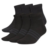 Men's Superlite 3.0 6 Pack Quarter Tennis Socks Black and Night Grey-Socks-Adidas-111246-DEFAULT-L-Tennis Express
