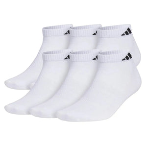 Men's Superlite 3.0 6 Pack Low Cut Tennis Socks White and Black-Socks-Adidas-111248-DEFAULT-L-Tennis Express