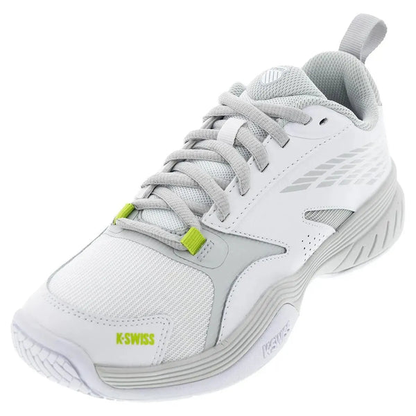 Women's SpeedEx Tennis Shoes White and Gray Violet-Footwear-K-Swiss-111309-DEFAULT-L-Tennis Express