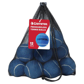 Pressureless Tennis Balls 12pk-Balls-Gamma-112010-BLUE-L-Tennis Express
