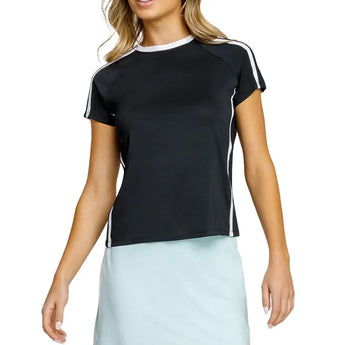 Womens Baseline Shortsleeve Pickleball Top Onyx-Apparel-Spin-It-112374-DEFAULT-L-1-[Sku]-Tennis Express