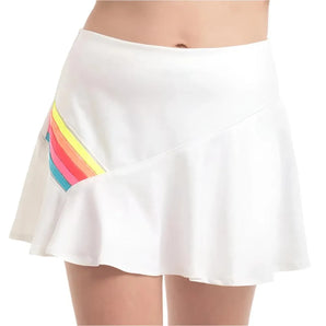 Girl's Prisma Stripe Tennis Skort Rainbow-Apparel-Lucky In Love-112391-DEFAULT-L-Tennis Express