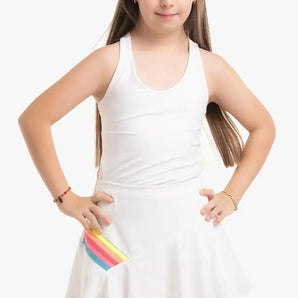 Girl's Prisma Stripe Tennis Tank Rainbow-Apparel-Lucky In Love-112405-DEFAULT-L-Tennis Express