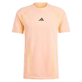 Mens Pro Seamless Tennis Top Semi Pink Spark and Pink Spark-Apparel-Adidas-112718-DEFAULT-L-Tennis Express