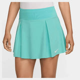 Womens Dri-Fit Club Adventage Short 13in Tennis Skort-Apparel-Nike-112977-300_GREEN_FROSTWHT-L-Tennis Express