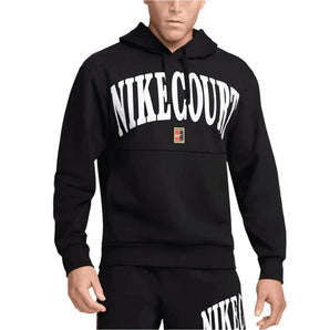 Mens Heritage Dri-Fit Fleece Tennis Hoodie-Apparel-Nike-113090-010_BLACKWHITE-L-Tennis Express