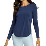 Women's Panem Long Sleeve Tennis Top Navy Blue-Apparel-Tail-113127-DEFAULT-L-1-[Sku]-Tennis Express