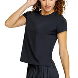 Women's Bijou Short Sleeve Tennis Top Onyx-Apparel-Tail-113153-DEFAULT-L-Tennis Express