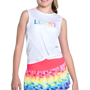 Girls'Love In Color Tennis Tank Rainbow-Apparel-Lucky In Love-113171-DEFAULT-L-Tennis Express