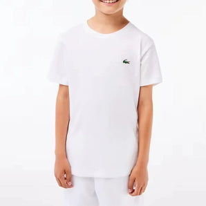 Boys' Breathable Cotton Blend Tennis Jersey-Apparel-Lacoste-113217-001_WHITE-L-Tennis Express