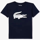 Boys' Oversized Croc Tennis Tee-Apparel-Lacoste-113218-166_MARINE-L-Tennis Express