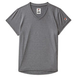 Girls Short Sleeve Performance Tennis Top-Apparel-Fila-113352-051_CHARCOAL_HEATHER-L-Tennis Express