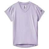 Girls Short Sleeve Performance Tennis Top-Apparel-Fila-113352-500_PETAL_HEATHER-L-Tennis Express