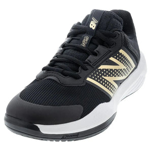 Women's 696v6 B Width Tennis Shoes Black and White-Footwear-New Balance-113389-DEFAULT-L-Tennis Express