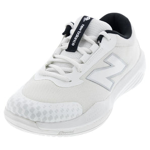 Juniors' 996v6 Tennis Shoes White and Black,Footwear,New Balance,10.5C,,Tennis Express,113400-DEFAULT-L