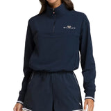 Women's Davenport Woven Pop Over-Apparel-Wilson-113619-CLASSIC_NAVY-L-Tennis Express