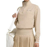 Women's Davenport Woven Pop Over-Apparel-Wilson-113619-SAFARI-L-Tennis Express