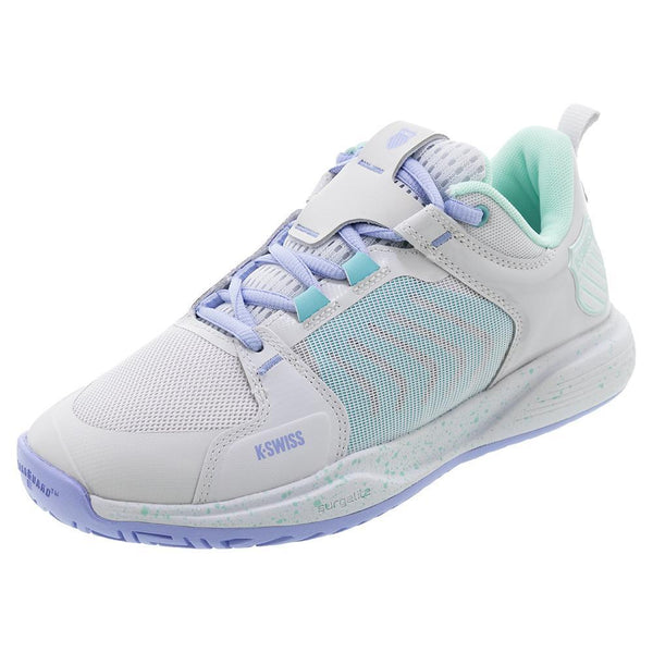 Women's Ultrashot Team Tennis Shoes Nimbus Cloud and Neon Purple,Footwear,K-Swiss,,,Tennis Express,113881-DEFAULT-L_316e3830-3d9d-42b7-a597-e2dfaf3ab938