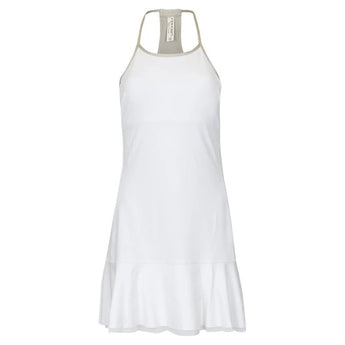 Women's Devon Tennis Dress White and Silver Sand-Apparel-Inphorm-113936-DEFAULT-L-Tennis Express