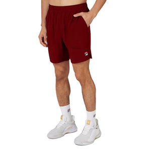 Mens Woven Court Tennis Shorts-Apparel-Fila-114005-600_SYRAH-L-2-[Sku]-Tennis Express