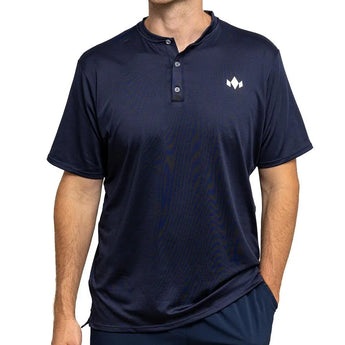Men's Essential Henley-Apparel-Diadem-114112-NAVY-L-Tennis Express