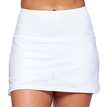 Women's Cute As A Bunny 13 Inch Tennis Skort-Apparel-Bobbe-114119-WHITE-L-3-[Sku]-Tennis Express