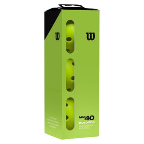 Max 40 Outdoor Pickleball 3 Pack Green-Balls-Wilson-114124-DEFAULT-L-Tennis Express