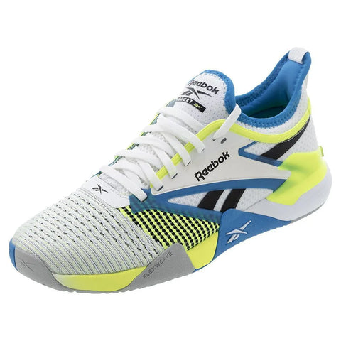 Reebok Unisex Nano Court Shoes White and Digital Lime – Tennis Express