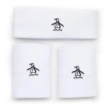 Men's Solid Head and Wristband Set-Accessories-Penguin-114232-118_BRIGHT_WHITE-L-Tennis Express