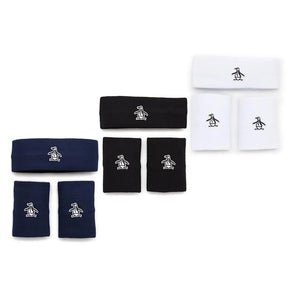 Men's Solid Head and Wristband Set-Accessories-Penguin-114232-DEFAULT-L-Tennis Express