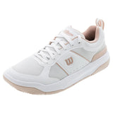 Women's Pickle Pro Pickleball Shoes White and Cameo Rose-Footwear-Wilson-115324-DEFAULT-L-Tennis Express