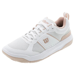 Women's Pickle Pro Pickleball Shoes White and Cameo Rose-Footwear-Wilson-115324-DEFAULT-L-Tennis Express