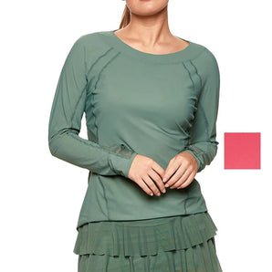 Women's Her Majesty Long Sleeve Tennis Top-Apparel-Bobbe-115349-DEFAULT-l-Tennis Express