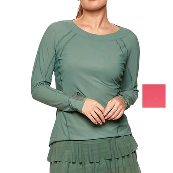 Women's Her Majesty Long Sleeve Tennis Top-Apparel-Bobbe-115349-DEFAULT-l-Tennis Express
