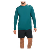 Men's Jet Long Sleeve Tennis Top Jungle Green, BloqUV, Tennis Express, 12002-JGNF26-4