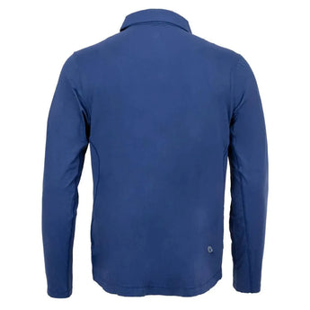 Men's Long Sleeve Tennis Polo-Apparel-BloqUV-12004-Navy-3-Tennis Express