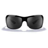 Nucla Plant-Based Wrap Polarized Sunglasses Gloss Black and Dark Grey-Accessories-Zeal Optics-12021-2-2-[Sku]-Tennis Express