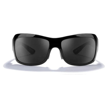 Nucla Plant-Based Wrap Polarized Sunglasses Gloss Black and Dark Grey-Accessories-Zeal Optics-12021-2-2-[Sku]-Tennis Express