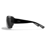 Nucla Plant-Based Wrap Polarized Sunglasses Gloss Black and Dark Grey-Accessories-Zeal Optics-12021-3-3-[Sku]-Tennis Express