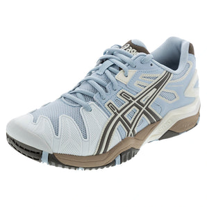Unisex GEL-Resolution 5 Tennis Shoes Storm Cloud and Sepia Brown,Footwear,Asics,Storm Cloud/Sepia Brown,8,Tennis Express,1203A901-400copy