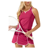 Women's Farah Tennis Tank Berry, Bobbe, Tennis Express, 127-126F26-4