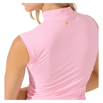 Women's Pin High Tennis Tank Top Light Pink, Bobbe, Tennis Express, 128-125F26-3