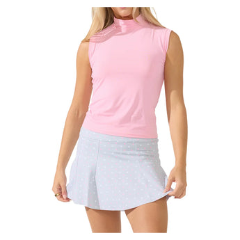 Women's Pin High Tennis Tank Top Light Pink, Bobbe, Tennis Express, 128-125F26-4