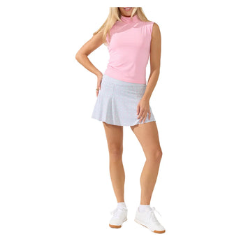 Women's Pin High Tennis Tank Top Light Pink, Bobbe, Tennis Express, 128-125F26-5