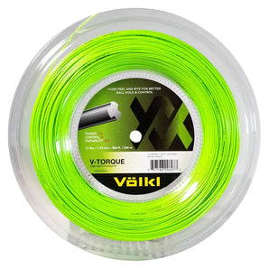 V Torque 17G Tennis String Reel Neon Green-Strings-Volkl-146150-1-Tennis Express